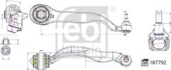 FEBI Bilstein 187792 - Brat, suspensie roata - Brat suspensie fata stanga 17.5 - 22 mm MERCEDES CLS C218. CLS SHOOTING BRAKE X218 2.2D - 5.5 01.11 - 12.17 - FEBI Bilstein-187792 (FEBIBILSTEIN187792)