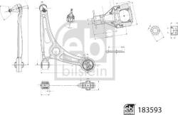 FEBI Bilstein 183593 - Brat suspensie fata dreapta inferior - tansversal exterior 14 - 18 mm with a joint Fuzeta. HYUNDAI IONIQ. IONIQ 6. - FEBI Bilstein-183593 (FEBIBILSTEIN183593)