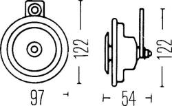 HELLA 3AL 002 952-811 - CLAXON - compatibil Bmw. Vw - HELLA-3AL 002 952-811 (HELLA3AL002952811)