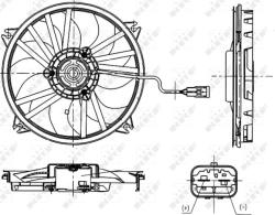 NRF 47665 - Ventilator, radiator - Fan. engine cooling - NRF-47665 (NRF47665)