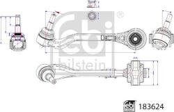 FEBI Bilstein 183624 - Brat suspensie fata stanga transversal spate 16 mm BMW 3 G20. G80. G28. 3 G21. 3 G21. G81. 4 G22. G82 1.6 - 3. - FEBI Bilstein-183624 (FEBIBILSTEIN183624)