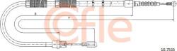 Cofle 10.7535 - Cablu, frana de parcare - CABLU. FRANA DE PARCARE - compatibil 8E0609721Ar - Cofle-10.7535 (COFLE107535)