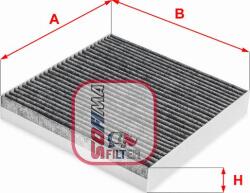 Sofima S 4290 CA - FILTRU AER POLEN CARBON ACTIV - compatibil Jaguar - Sofima-S 4290 CA (SOFIMAS4290CA)