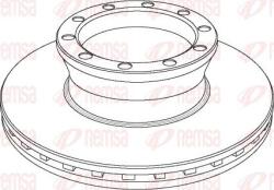 FEBI Bilstein 07314 - DISC FRANA - compatibil Man - FEBI Bilstein-07314 (FEBIBILSTEIN07314)