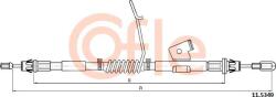 Cofle 11.5349 - Cablu, frana de parcare - CABLU. FRANA DE PARCARE - compatibil 1830745 - Cofle-11.5349 (COFLE115349)