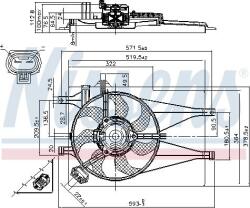 NISSENS 85435 - Ventilator, radiator - NISSENS-85435 (NISSENS85435)
