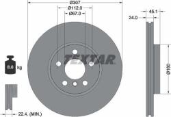 Textar 92347205 - Disc frana Fata - stanga / dreapta - BMW 1 F40. 2 F45. 2 GRAN COUPE F44. 2 GRAN TOURER F46. 2 GRAN TOURER VAN F46. 2 U06. X1 F48. X1 U11. X2 F3 - Textar-92347205 (TEXTAR92347205)