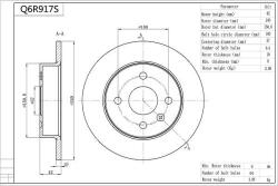 AISIN Q6R917S - Disc frana - AISIN-Q6R917S (AISINQ6R917S)