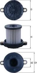 MAHLE HX 229 - Filtru hidraulic, cutie de viteze automata - MAHLE-HX 229 (MAHLEHX229)