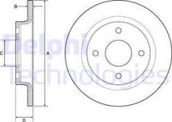 Delphi BG4954C - Disc frana - SET DISCURI FRANA - Delphi-BG4954C (DELPHIBG4954C)
