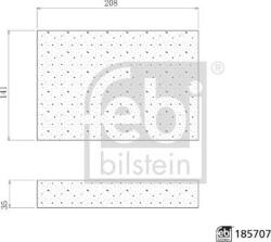 FEBI Bilstein 185707 - Filtru, aer habitaclu - FEBI Bilstein-185707 (FEBIBILSTEIN185707)