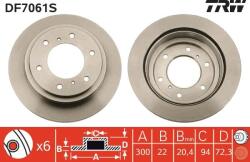 TRW DF7061S - Disc frana - Brake Disc - TRW-DF7061S (TRWDF7061S)