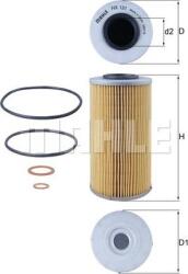 MAHLE HX 131D - Filtru hidraulic, cutie de viteze automata - FILTRU HIDRAULIC. CUTIE DE VITEZE AUTOMATA - compatibil Man. Mercedes. Volvo - MAHLE-HX 131D (MAHLEHX131D)