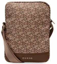 GUESS Geantă Guess GUTB10HGCFSEW 10" maro/maro GCube Stripe pentru tabletă (3666339120368)