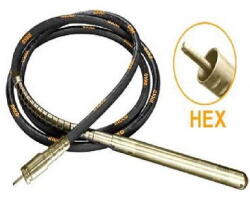 TOTAL - Lance vibratoare 38mm/580mm, 6m, prindere HEX (TPVP1382)