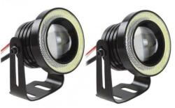 AutoREY Set Proiectoare LED cu Lupa si Angel Eyes Auto Moto - 64mm (071)