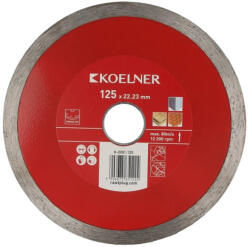 KOELNER Gyémánt vágókorong folytonos éllel 125x22, 23mm kerámiához (71470)