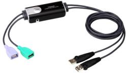 ATEN Switch KVM Aten CS62KM-AT, 2 porturi USB, control mouse si tastatura pentru 2 PC-uri (CS62KM-AT)