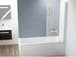 RAVAK CVS1-80 jobb kádparaván matt fehér + transparent (7QR40E00Z1)