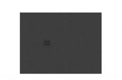 RAVAK Slate Pro zuhanytálca 100x80 matt fekete (XA03A433010) - groszmann