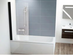 RAVAK CVS1 80 bal kádparaván fekete + transparent (7QL40300Z1)