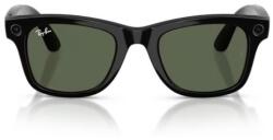 Ray-Ban Ochelari inteligenti Ray-Ban Meta Wayfarer Gen. 2 RW4012, Size L 53-22, Shiny Black Frame, G-15 Green Lenses (RW4012 601/71 53-22)