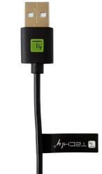 TECHLY Cablu de date Techly ICOC MUSB20-CMAM01T, USB-A male - USB-C male, 0.1 m, Black (ICOC-MUSB20-CMAM01T)