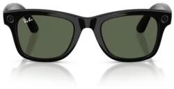 Ray-Ban Ochelari inteligenti Ray-Ban Meta Wayfarer Gen. 2 RW4012, Size M 50-22, Shiny Black Frame, G-15 Green Lenses (RW4012 601/71 50-22)