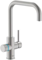 Roca Aquafy Cold- Start-os víztisztítós konyhai csaptelep, szálcsiszolt acél A5A8C3GSM0 (A5A8C3GSM0)
