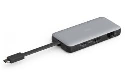 ASSMANN 7-portos USB-C utazási dokkoló állomás, max. 4K/60Hz HDR-rel, HDMI, USB-A 3.2 Gen1, Gigabit Ethernet SD/Micro SD, PD 100W (DA-70916) (DA-70916)