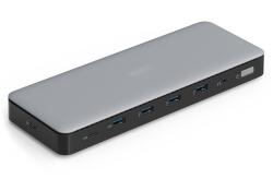 ASSMANN 13-portos USB-C dokkoló állomás, max. 4K/60Hz HDR-rel, HDMI, DP, max. 3 monitor (MST), USB-C 3.2 Gen 2, Gigabit Ethernet (max. 2.5G), Audio, DC 150W (DA-70918) (DA-70918)