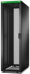 APC by Schneider Electric Easy Rack 600mm/42U/1100mm tetővel, oldalsó panellel, kerekekkel, lábakkal és 4 konzollal, alj nélkül, fekete (ER6212) (ER6212)