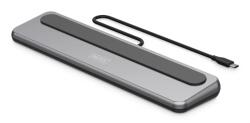 ASSMANN 12-portos USB-C dokkoló állomás, max. 8K/30Hz HDR-rel, HDMI, DP, max. 3 monitor (MST), USB-C 3.2 Gen 2, Gigabit Ethernet, SD/Micro SD, Audio, PD 100W (DA-70919) (DA-70919)