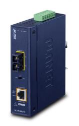 PLANET IP30 Industrial 10/100/1000BAS hálózati média konverter 1000 Mbit/s Kék (IGTP-802TS) (IGTP-802TS)