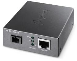 TP-Link TP-Link Omada TL-FC111B-20 hálózati média konverter 100 Mbit/s Single-mode Fekete (TL-FC111B-20) (TL-FC111B-20)