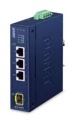 PLANET Planet IECJ-410FT Industrial 3-Port RJ45 + 1-Port SFP EtherCAT Junction Slave (-40~75 degrees C, dual 9~48V DC, 1 x 100TX RJ45 IN, 2 x 100TX RJ45 OUT, 1 x 100FX SFP OUT, BECKHOFF EtherCAT conformance 