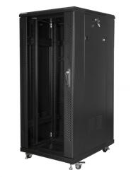 Lanberg FF01-6827-12BL - Freestanding rack - 27U - 800 kg - Key lock - Rack rails - Adjustable feet (FF01-6827-12BL) (FF01-6827-12BL)