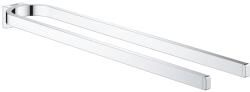 GROHE Suport prosop Grohe 41059000, 411 mm, 75 mm, 2 orificii instalare, 2 rafturi, pe perete, metal, Crom (41059000)