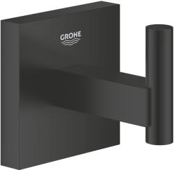 GROHE Agatatoare Grohe 409612430, 60 mm, 43 mm, 1 cuie, 2 orificii instalare, pe perete, metal, elemente fixare ascunse, Negru (409612430)