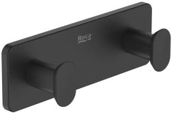 Roca Agatatoare Roca A817881NB0, 135 mm, 45 mm, 2 cuie, 2 orificii instalare, pe perete, metal, elemente fixare, Negru (A817881NB0)