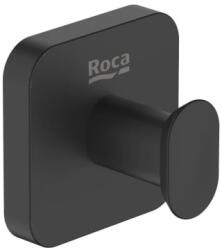 Roca Agatatoare Roca A817880NB0, 52 mm, 1 cuie, 2 orificii instalare, pe perete, metal, elemente fixare ascunse, Negru (A817880NB0)