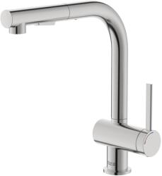 Roca Baterie bucatarie Roca A5A851FSM0, 0.8 bar, 302 mm, 225 mm, 1 orificii instalare, 2 sprayuri, Otel satinat (A5A851FSM0)