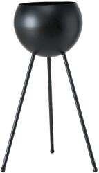  Suport metalic pentru flori Madox, pe picioare, negru, 21x60 cm (IN-4020607877504) Raft
