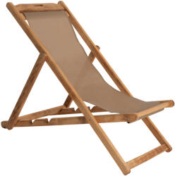  Sezlong pliabil Limnos, lemn masiv de fag, nuanta mocha/natur, 62.5x87-97x80-105 cm (UE-HM5798.02 HM5805.04T)