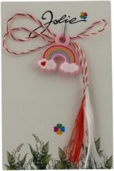 Jolie Martisor pentru Copii, Jolie, Material Cauciuc, Ambalaj Carton cu Design, Multicolor, Model Curcubeu (CR-165191)