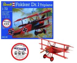 Revell Kit de pornire avion 74116 - Fokker DR. 1 Triplane (1: 72) (18-74116)