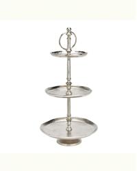  Etajera metalica, 3 niveluri, argintiu, 48x15/19/26 cm (IN-4007698436667) Raft