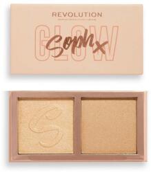 Makeup Revolution Makeup Revolution, Duo Soph X, Brightening, Highlighter Powder, Cookies & Cream, 9 g (5057566469890)