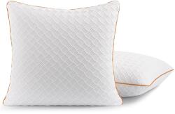 Twirest Memory Foam Pelyhes Párna 80x80 cm, 2 db-os Szett, Ortopéd Fejpárna Memóriahab Pelyhekkel