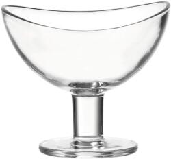 Leonardo Home Loop talpas üvegtál készlet, 6 db, 300 ml, mosogatógépben mosható, átlátszó üveg
